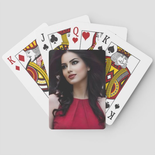 BlackWhiteRed playing cards Pokerkaarten (Achterkant)