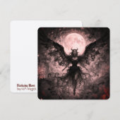 Blackwing Moon - AI Fantasy Digital Art Print (Voorkant / Achterkant)