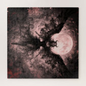 Blackwing Moon - AI Fantasy Digital Art Print Legpuzzel (Horizontaal)