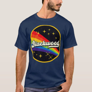 Blackwood regenboog in ruimte  stijl t-shirt