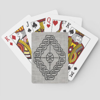 Blackwork embroidery playing cards pokerkaarten