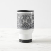 Blackwork embroidery travel mug (Centre)