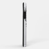 Blackwork Flowers Phone Case (Achterkant/rechts)