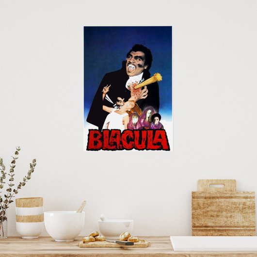 Blacula 1972 Blaxploitation Horror v6 Poster (Keuken)