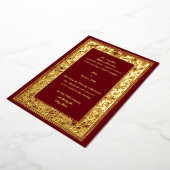 Blad en bessen uit het Victoriaanse tijdperk van A Folie Uitnodiging (Gedraaid)