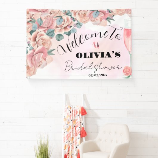 blad - en prosecco - vrijgezellenfeest - welkomstt spandoek (Insitu)