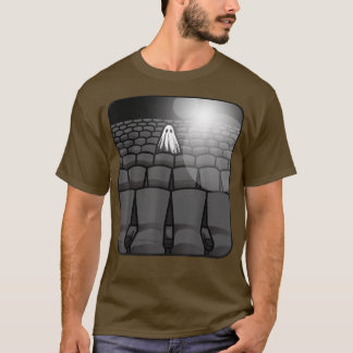 Blad Ghost Haunted Movie Theater Sad Spooky Theat T-shirt