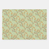 Blad met groen en Oranje opvulpapier, set van 3 ve Inpakpapier Vel (Voorkant 3)