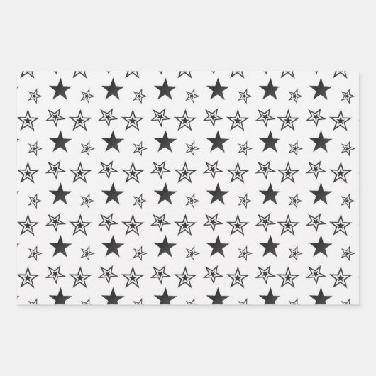 Blad met zwart en wit ompakken, ingesteld #2 inpakpapier vel (Voorkant)