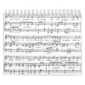 Blad Music Black en White Pattern Kalender (Hoes)