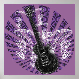 blad Music Rock N Roll Poster