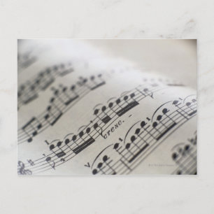 Blad Muziek 9 Briefkaart