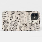 Blad Muziek Collage Case-Mate iPhone Case (Achterkant (horizontaal))