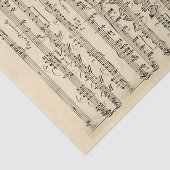 Blad Muziek handgeschreven  perkament Tissuepapier (Detail)