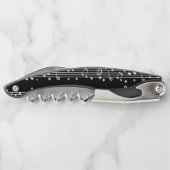 Blad Muziek Muzieknotities Zwart-wit Kurkentrekker (Achterkant)