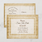 Blad Muziek opslaan Datum Briefkaart (Voorkant / Achterkant)