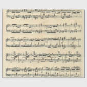 Blad muziekontwerp cadeaupapier (Vlak)