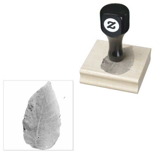 Blad rubber stempel (Gestempeld)