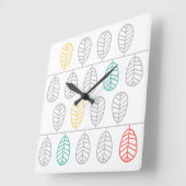 Blad! - Scandinavische Zweedse stijl Clock Vierkante Klok (Hoek)