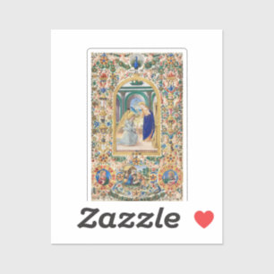 Blad uit een Getijdenboek Sticker