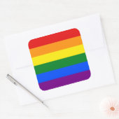 Blad van 6 grote #rainbow stickers (Envelop)