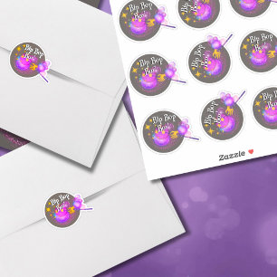 Blad van 9 Betoverend Magische Feeststickers Sticker