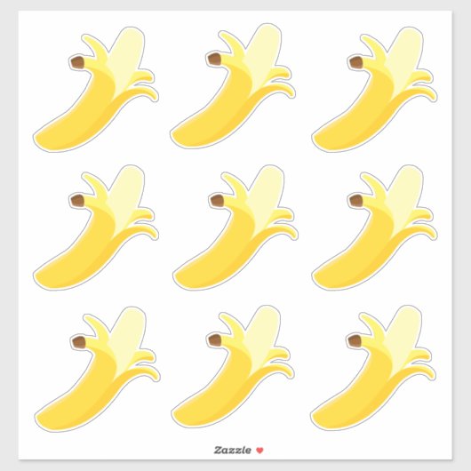 Blad van Banaan Stickers (Vel)