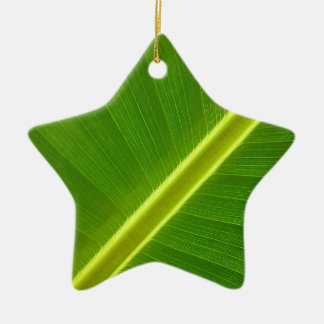 Blad van bananenboom keramisch ornament