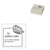 Blad van botanische kwaliteit rubberstempel (Gestempeld)