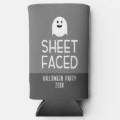 Blad van Funny Halloween Party met Cute Ghost (Voorkant)