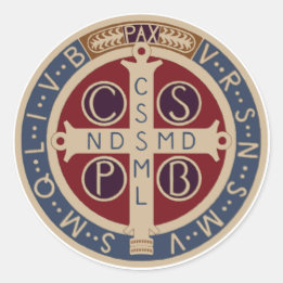 Blad van St. Benedictus Medaille Stickers