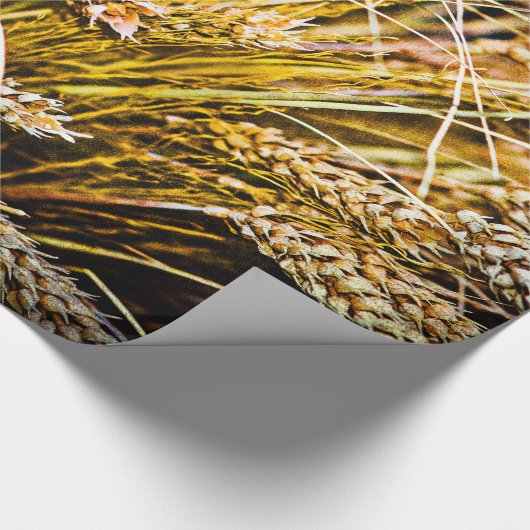 Blad van tarwe - Hartelijk dank Cadeaupapier (Hoek)