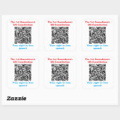 Blad van zes 3 inch Stickers (Vel)