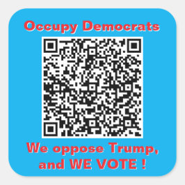 Blad van zes 3 inch vierkante stickers