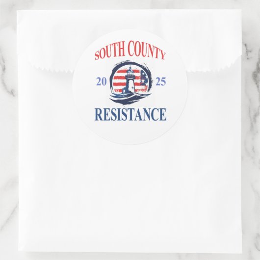 Blad van zes stickers (Tas)