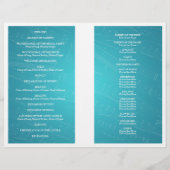 Blad voor bindprogramma Muziek blauw (Achterkant)