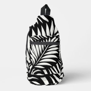 Blad Zebra Stripes stijl Sling Bag