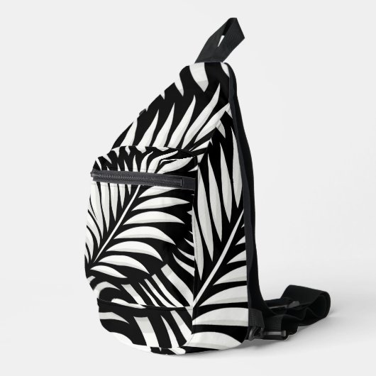 Blad Zebra Stripes stijl Sling Bag (Rechterhoek)