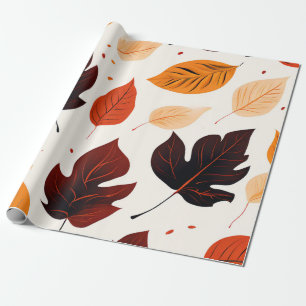 Bladachtige elegantie: herfstzachte tinten cadeaupapier