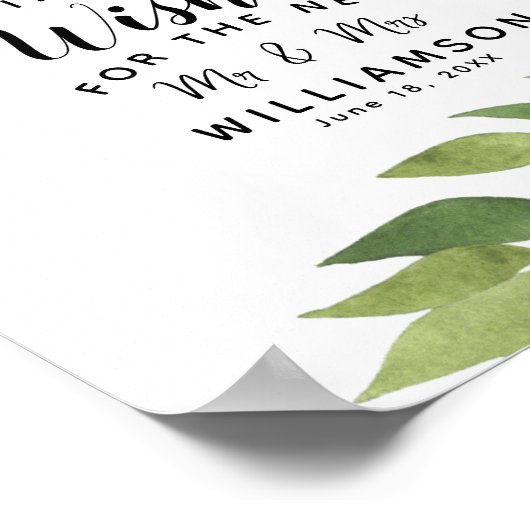 bladbladblad Onderteken een Cork party/bruiloft Poster (Hoek)