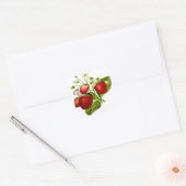 Bladbladblad voor levensmiddelen vierkante sticker (Envelop)