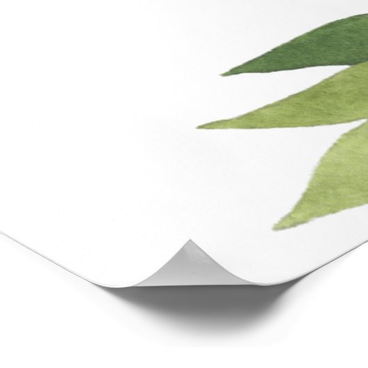 bladbladergroen creëer je eigen gebruik poster (Hoek)