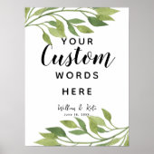 bladbladergroen creëer je eigen gebruik poster (Voorkant)