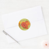 Bladbladwijzer Ronde Sticker (Envelop)