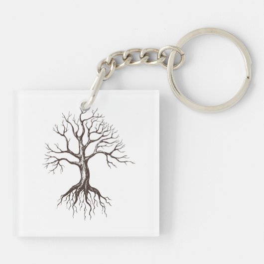 Bladboom Sleutelhanger (Achterkant)