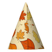 Bladconcept: Herfst Symbool Patroon Feesthoedjes (Achterkant)