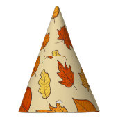 Bladconcept: Herfst Symbool Patroon Feesthoedjes (Rechts)