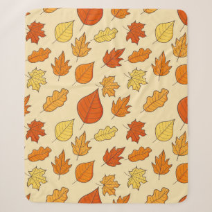 Bladconcept: Herfst Symbool Patroon Sherpa Deken