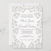 Bladderige Lijst bruiloft Kaart (Voorkant)