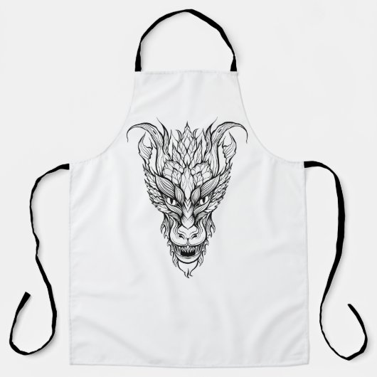 bladdraak schort (Voorkant)